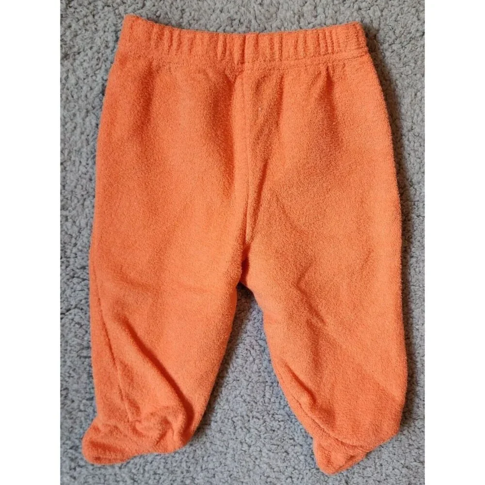 Target‎ Baby 2 Piece Outfit Set Hoodie/Footie Pants Terrycloth Lil Pumpkin Sz 6M